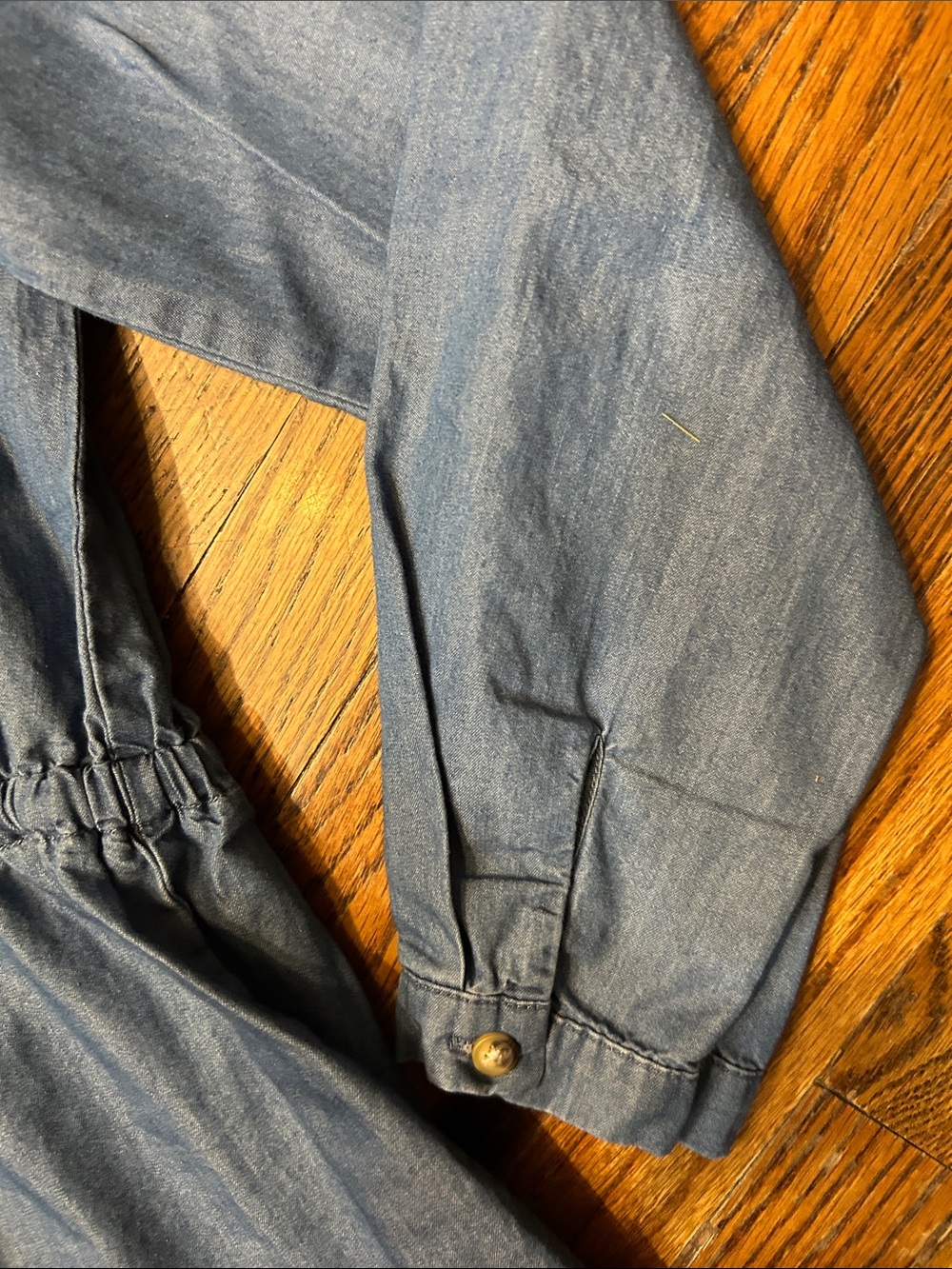 C&C California Light Blue Denim Shirt Dress - Picture 7 of 12